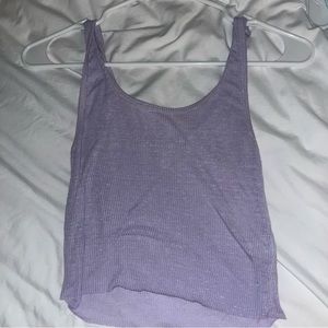 purple crop top pacsun
